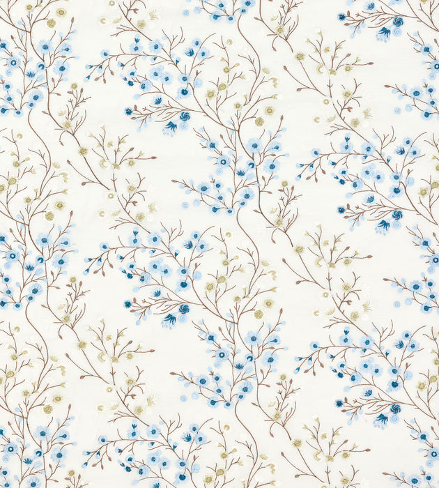 Old World Weavers Lilette Sheer Porcelain Fabric Sample P4 00049863