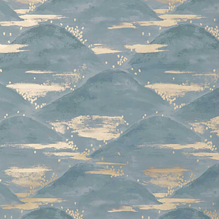 Brunschwig & Fils La Brume Blue Wallpaper Sample P8020105.5.0