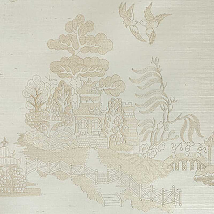 Brunschwig & Fils La Pagode Beige Wallpaper Sample P8020108.116.0