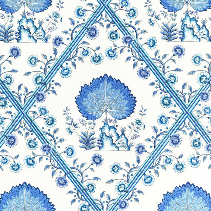 Brunschwig & Fils Loire Blue Wallpaper Sample P8020112.5.0