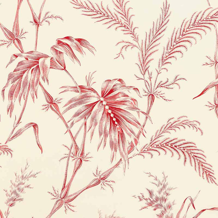 Brunschwig & Fils Lauziere Red Wallpaper Sample P8020113.19.0