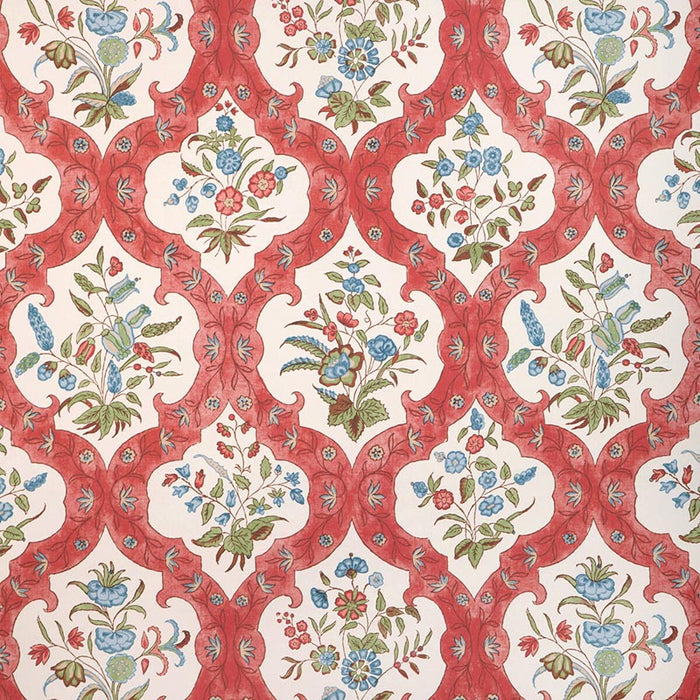 Brunschwig & Fils Ventoux Red/Blue Wallpaper Sample P8023102.195.0