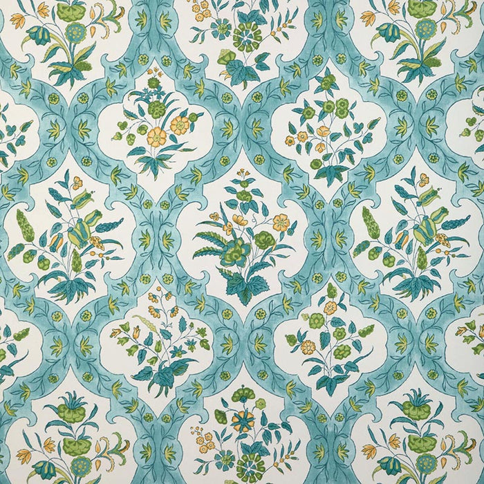 Brunschwig & Fils Ventoux Aqua/Leaf Wallpaper P8023102.313.0