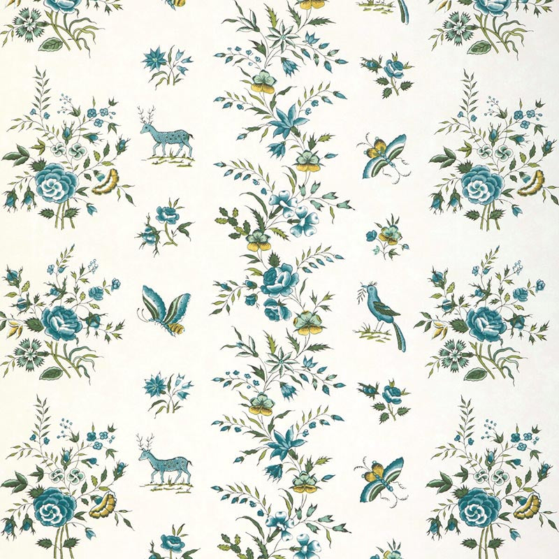 Brunschwig & Fils Aurel Aqua/Leaf Wallpaper P8023103.194.0