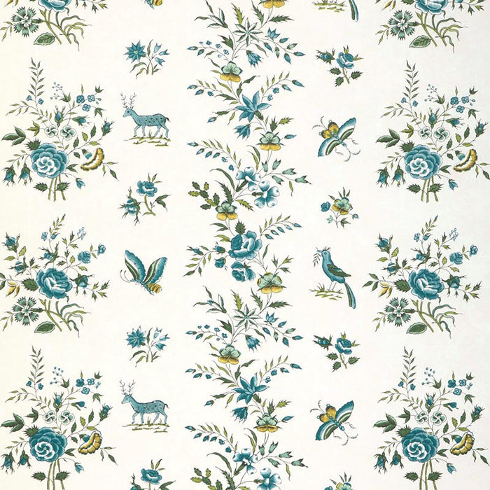 Brunschwig & Fils Aurel Aqua/Leaf Wallpaper Sample P8023103.194.0