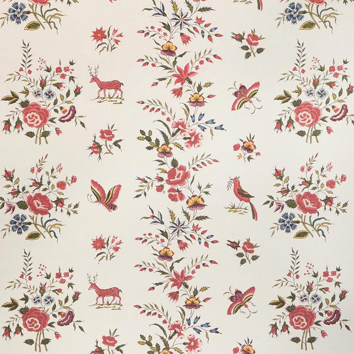 Brunschwig & Fils Aurel Red/Green Wallpaper Sample P8023103.319.0