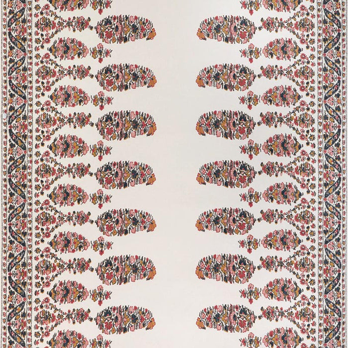 Brunschwig & Fils Visan Teal/Rose Wallpaper P8023104.517.0