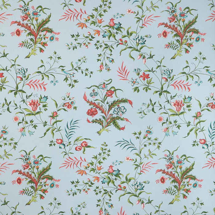 Brunschwig & Fils Chancay Sky/Leaf Wallpaper Sample P8023105.153.0