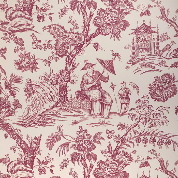 Brunschwig & Fils Marcel Aubergine Wallpaper Sample P8023106.10.0