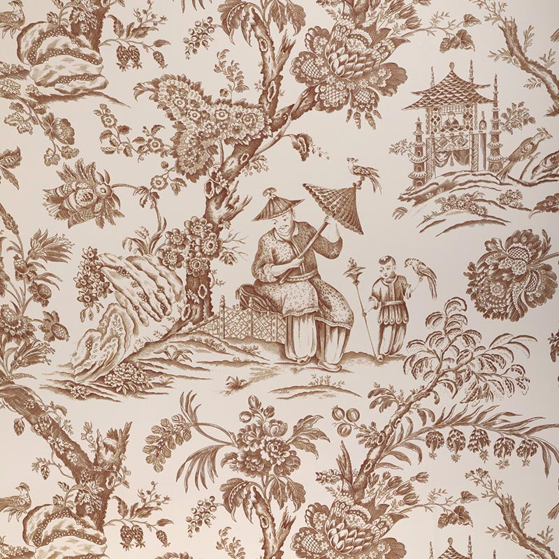 Brunschwig & Fils Marcel Brown Wallpaper P8023106.6.0