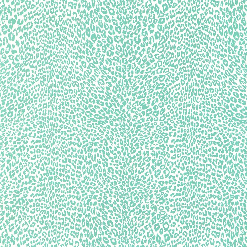 Brunschwig & Fils Petit Leopard Aqua Wallpaper P8023107.13.0