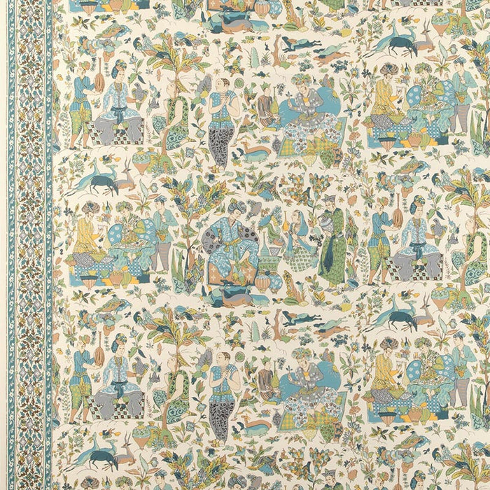 Brunschwig & Fils Shalimar Aqua/Leaf Wallpaper P8024100.153.0