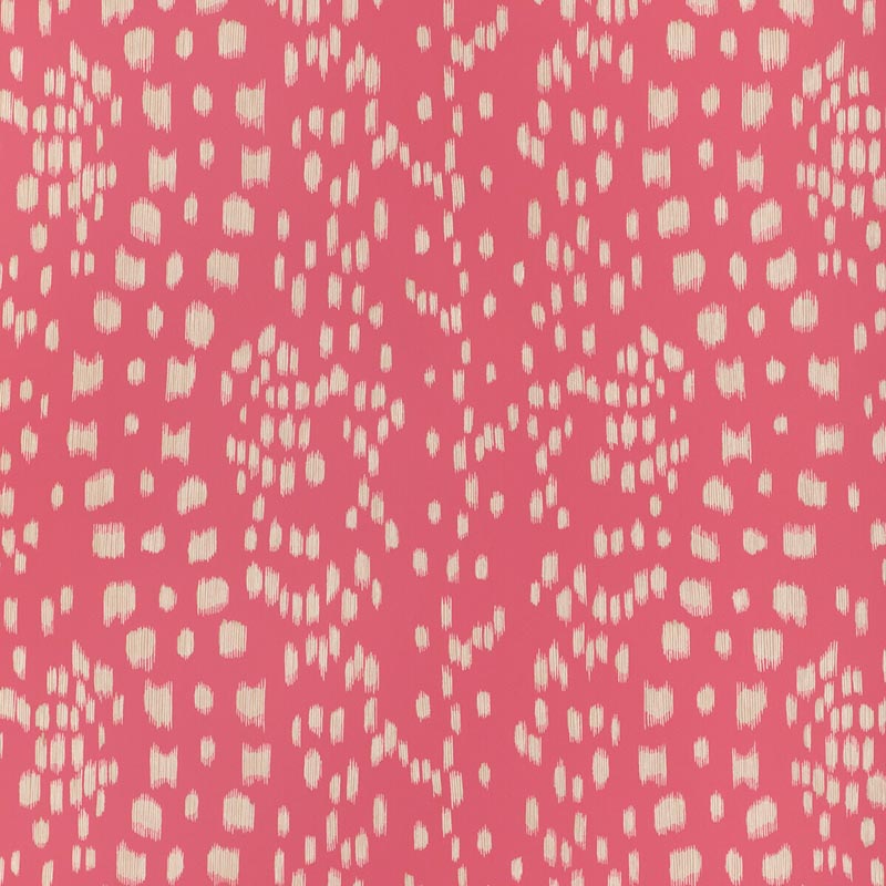 Brunschwig & Fils Les Touches Reverse Pink Wallpaper P8024102.7.0