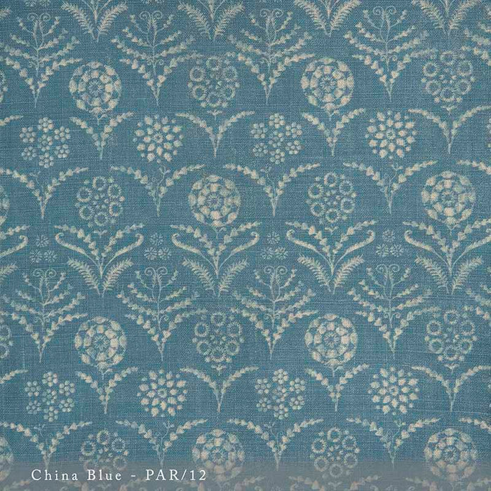 Lisa Fine Paradeiza China Blue Fabric Sample PAR-12