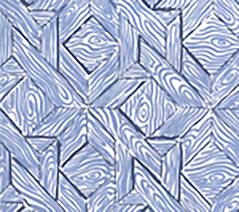 China Seas Parquetry French Blue Navy Wallpaper 6280-04WP