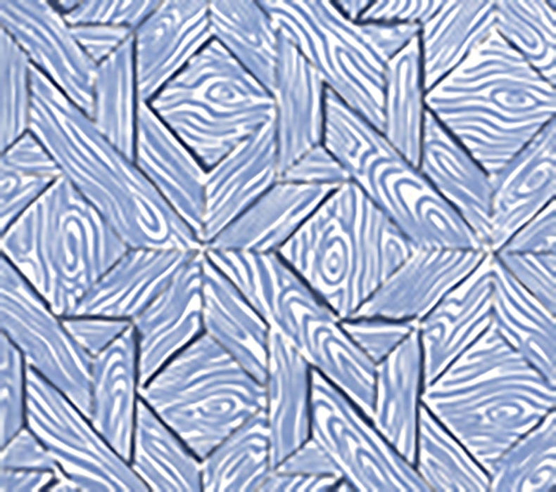 China Seas Parquetry French Blue Navy Wallpaper 6280-04WP