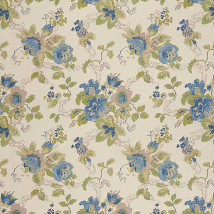 Lee Jofa Parnham Cornflower/Lime Wallpaper Sample PBFC-3505.153.0