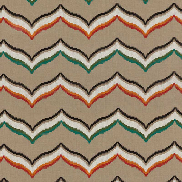 Baker Lifestyle Sombrero Emerald/Spice Fabric Sample PF50465.1.0