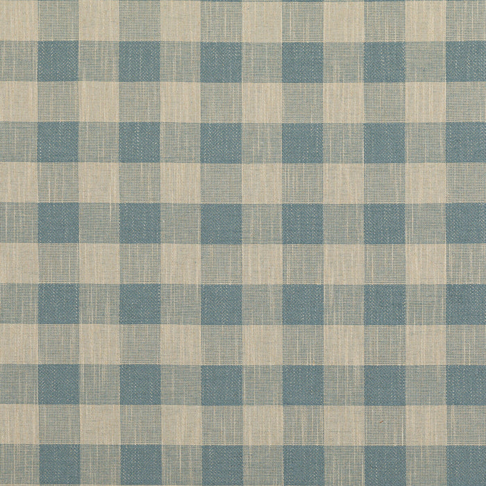 Baker Lifestyle Block Check Soft Blue Fabric Sample PF50490.605.0