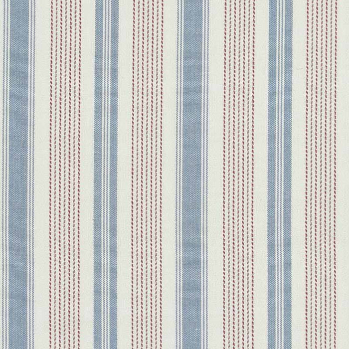 Baker Lifestyle Purbeck Stripe Red/Blue Fabric Sample PF50507.4.0