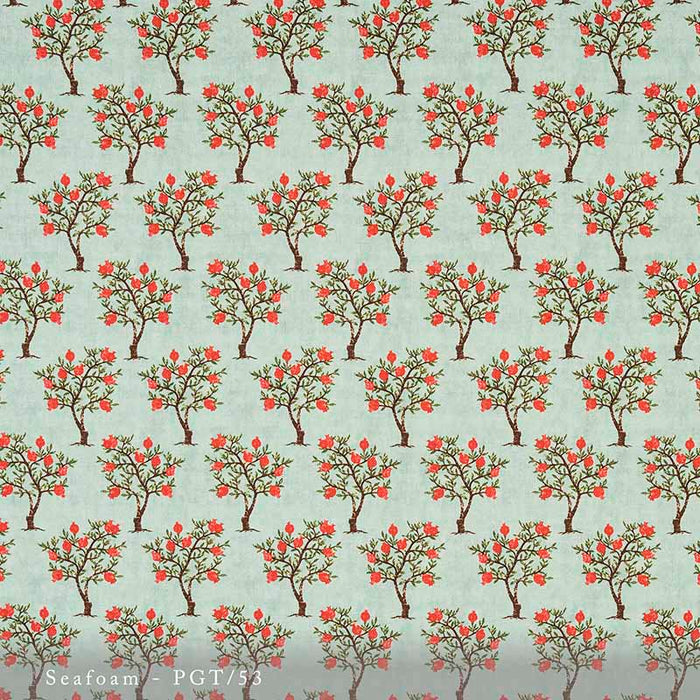 Lisa Fine Pomegranate Seafoam Fabric Sample PGT-53