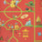 Pierre Frey Les Singes Savants Rouge Wallpaper Sample FP770003