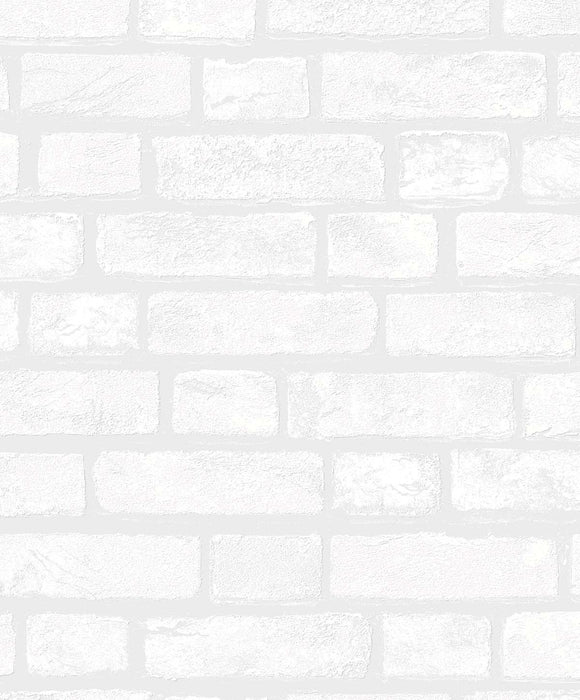 NextWall Vintage Brick Off-white Wallpaper Sample PP10400