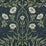 Seabrook Designs Stenciled Floral Prepasted Navy & Sage Wallpaper Sample PR10202