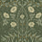 Seabrook Designs Stenciled Floral Prepasted Evergreen Wallpaper Sample PR10204