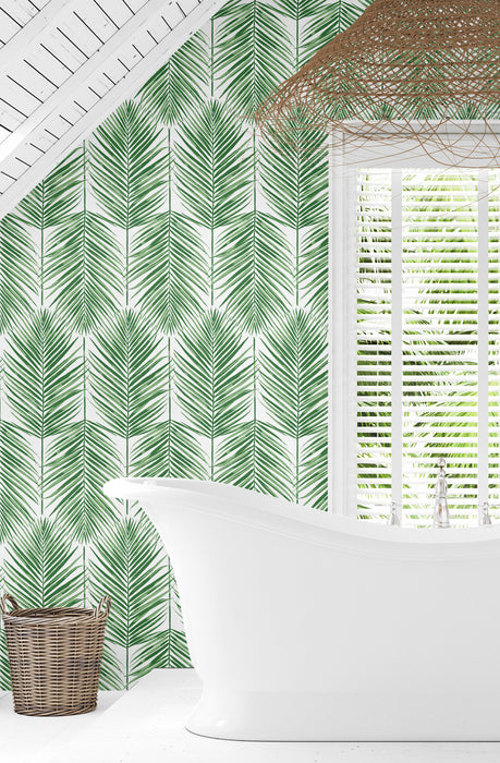 Seabrook Designs Paradise Palm Prepasted Greenery Wallpaper PR10704