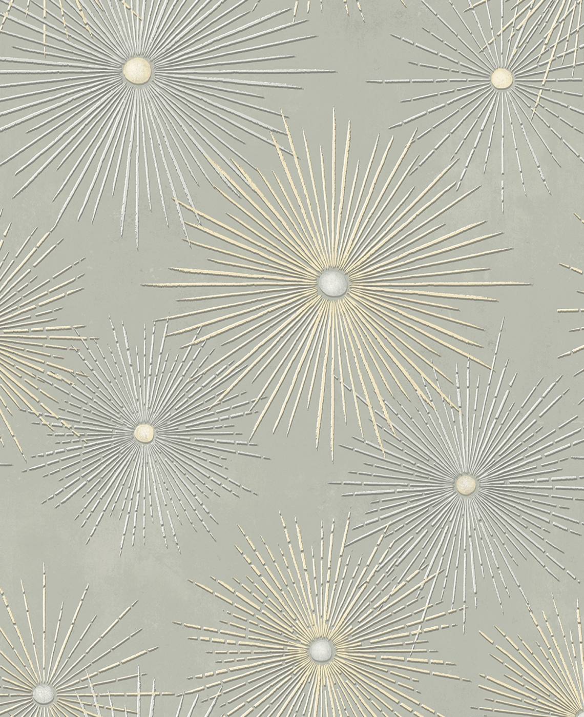 Seabrook Designs Starburst Geo Prepasted Smoke Wallpaper PR11005