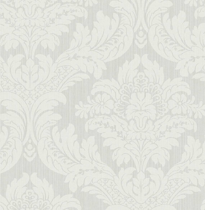 Seabrook Designs Genevieve Damask Morning Mist Wallpaper PR12408