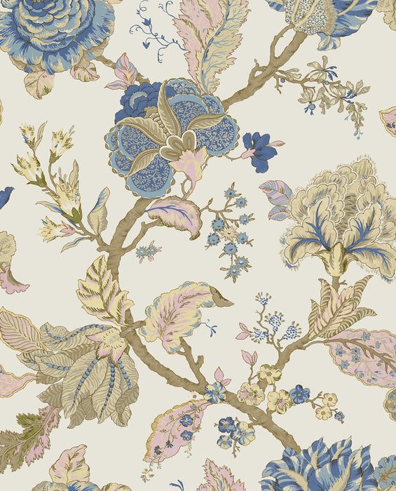 Seabrook Designs Lana Jacobean Parchment Wallpaper PR12505