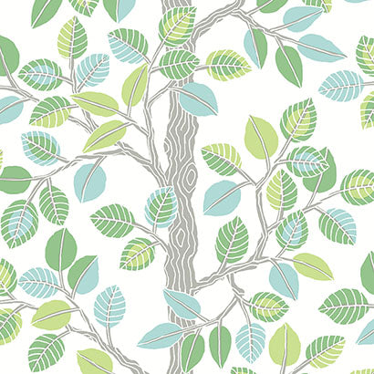 York Forest Leaves Green Wallpaper PSW1209RL