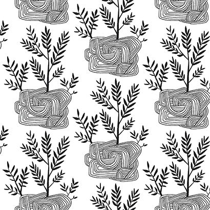 York Seedlings Black Wallpaper PSW1229RL