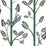 York Aviary Branch Blue & Green Wallpaper PSW1237RL