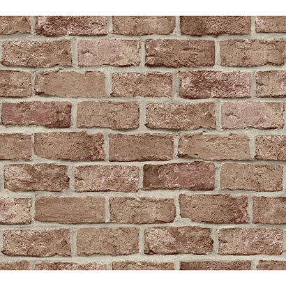 York Stretcher Brick Red Wallpaper PSW1306RL