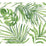 York Paradise Palm Green Wallpaper PSW1412RL