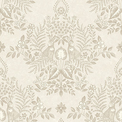 York Cottontail Toile Wicker Wallpaper PSW1434RL