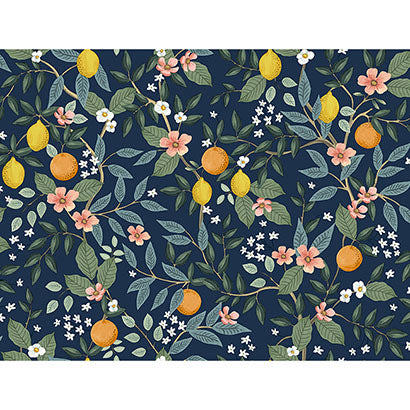 Rifle Paper Co Citrus Grove Navy Wallpaper PSW1481RL