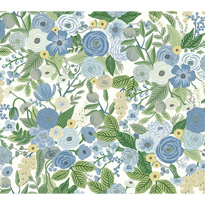 Rifle Paper Co Garden Party Blue & Green Multi Wallpaper PSW1484RL