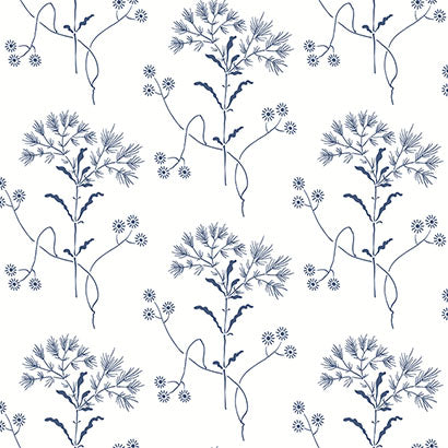 Magnolia Home Wildflower Navy Wallpaper PSW1504RL