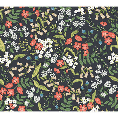 Rifle Paper Co Sweetbrier Black Wallpaper PSW1549RL