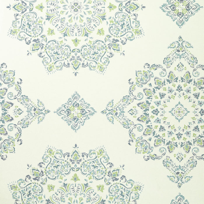 Baker Lifestyle Parvani Teal/Lime Wallpaper Sample PW78034.3.0