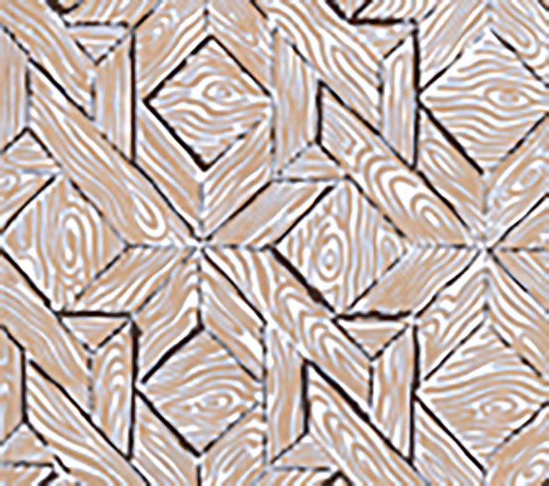 China Seas Parquetry Brown Taupe Wallpaper 6280-02WWP