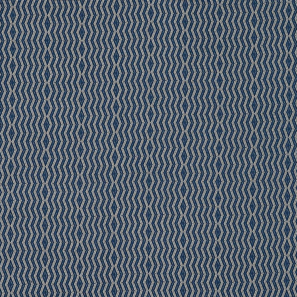 Peter Dunham Persis White On Indigo Fabric Sample 131PRS05