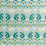 Quadrille Petra Ikat Turquoise / Pistache Fabric Sample 306560F-09