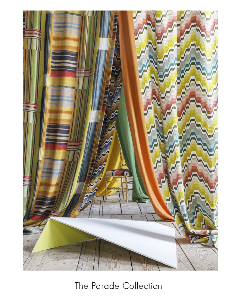 Pierre Frey Colorful Fabric, The Parade Collection, Matriochka, Manillet