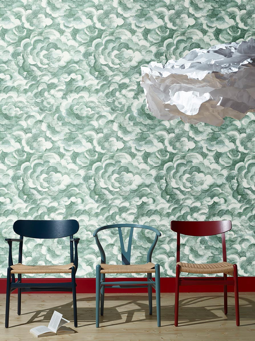 Pierre Frey Ciel Reve Celadon Wallpaper Sample FP846002