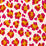 China Seas Conga Line Magenta Ochre Fabric Sample 2100-01